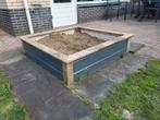 Robuuste houten zandbak met deksel, Ophalen of Verzenden, Gebruikt