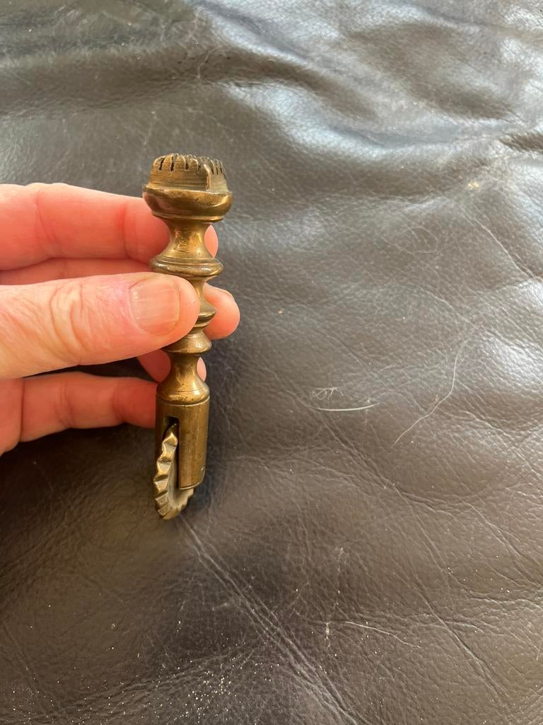 Messing deegwiel met stempel, Ophalen of Verzenden