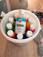 Pouring Paint Set met Diverse Materialen, Ophalen of Verzenden, Nieuw, Acrylverf
