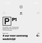 Parkeerticket Ajax- Sparta, Eén persoon, Overige soorten