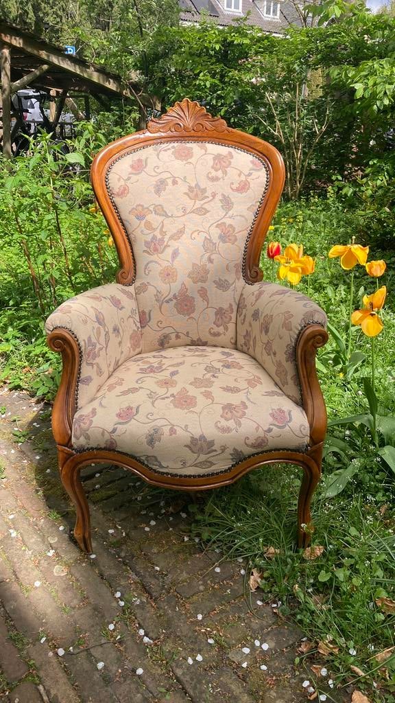 Brocante fauteuil Louis XV bergère, Ophalen