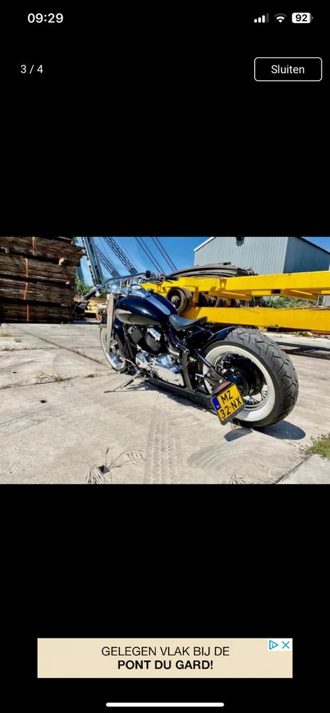 YAMAHA DRAGSTAR “Hele mooi Bobber”, Motoren, Motoren | Yamaha, 2 cilinders, Occasion, Sportuitlaat, Particulier