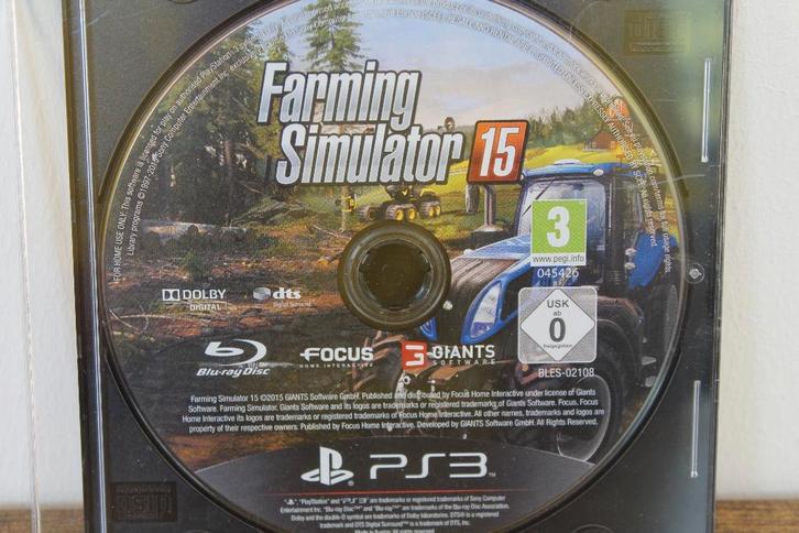 Farming Simulator 15 PS3 (Disc only), Spelcomputers en Games, Games | Sony PlayStation 3, Zo goed als nieuw, Simulatie, 1 speler