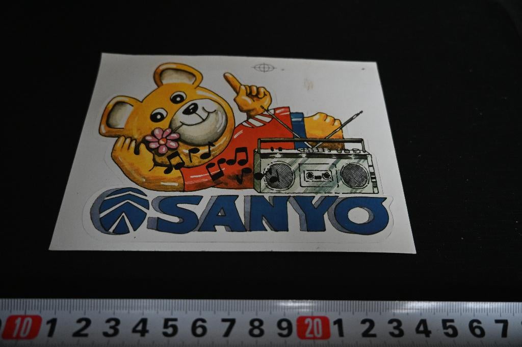 sticker SANYO audio beer  MPZ783, Verzamelen, Ophalen, Zo goed als nieuw