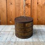 Blik keuken metaal origineel Ø 19,5 cm hoogte 17 cm voedsel, Ophalen of Verzenden, Gebruikt, Overige