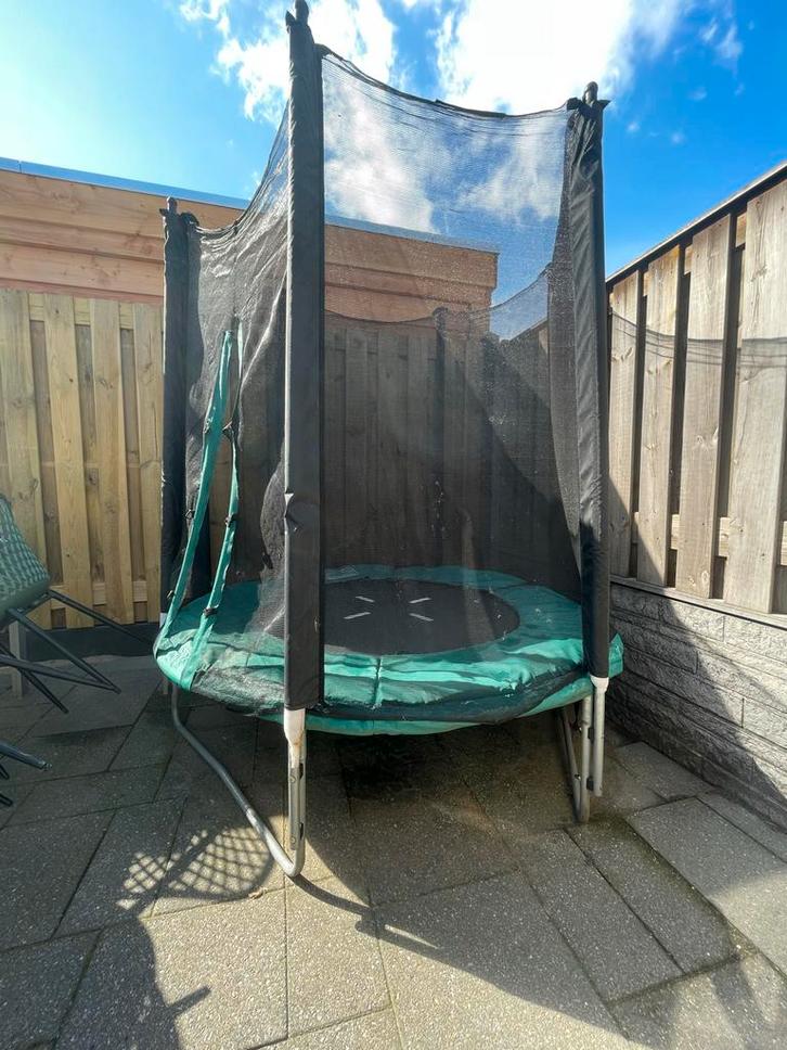 Trampoline met veiligheidsnet, Kinderen en Baby's, Speelgoed | Buiten | Trampolines, Gebruikt, Ophalen