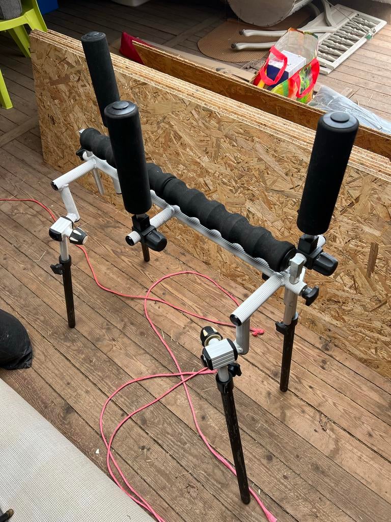 Octbox vaste hengel afrolsteun, Watersport en Boten, Hengelsport | Witvissen, Ophalen of Verzenden, Zo goed als nieuw, Overige typen