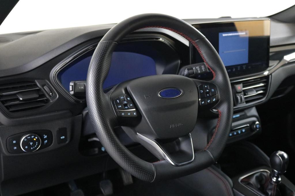 Ford Focus Wagon 1.0 EcoBoost Hybrid ST Line X Leder | Clima, Auto's, Ford, Gebruikt, Euro 6, Blauw, 19 km/l