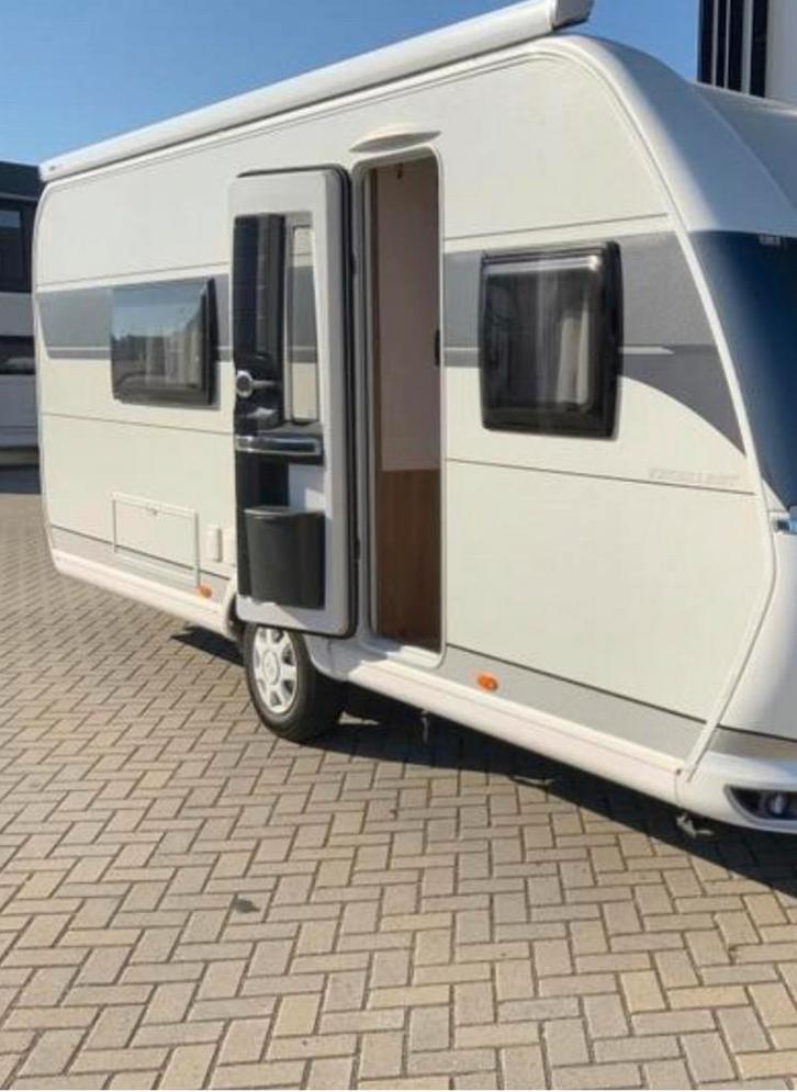 Hobby WLU 540 2020 model, Caravans en Kamperen, Caravans, Particulier, tot en met 4, 1250 - 1500 kg, Rondzit, Hobby, 2 aparte bedden