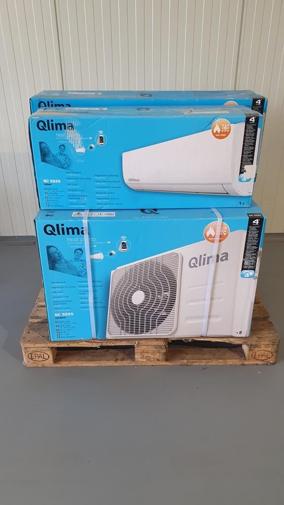 Qlima SC 5225 split airco 2.5 kw koelen verwarmen, Ophalen, Verwarmen, Wandairco, 3 snelheden of meer