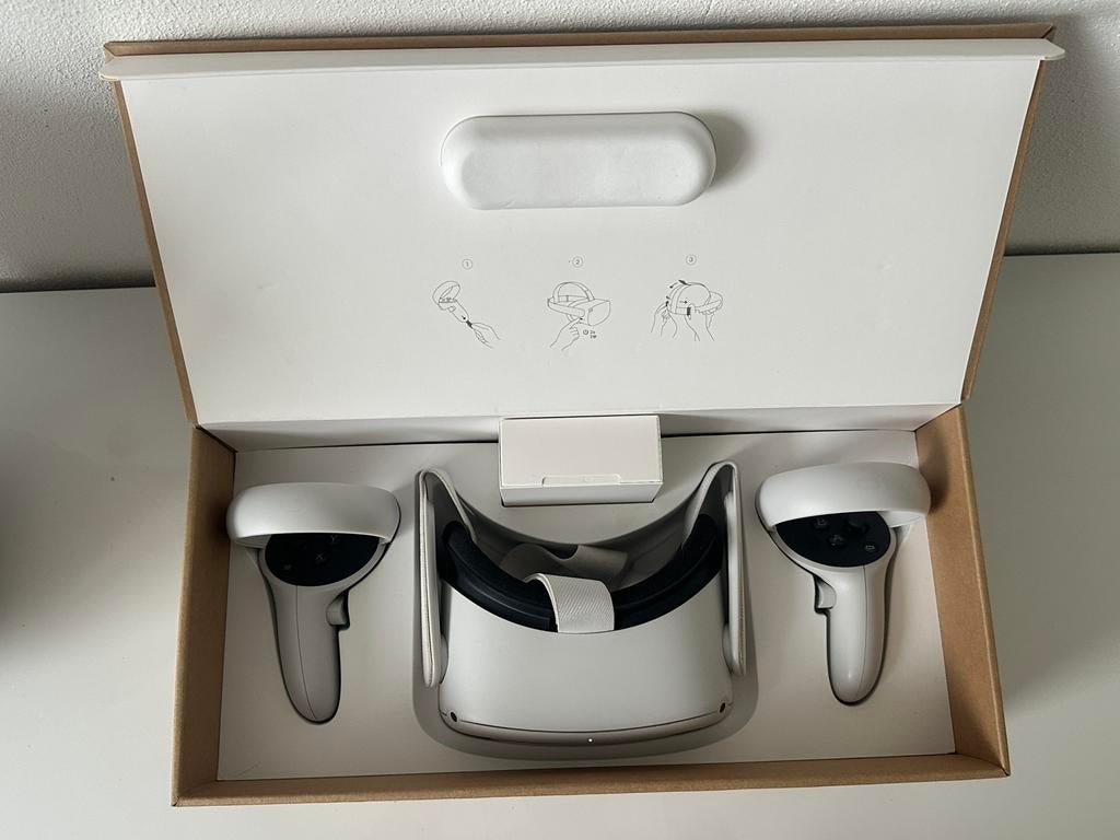 Meta Quest 2 VR Bril, Spelcomputers en Games, Virtual Reality, Ophalen, Zo goed als nieuw, Overige platformen