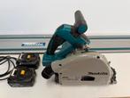 Makita DSP601ZJ AWS zender, accu’s en rails complete set, Ophalen, Invalzaag, Zo goed als nieuw, 30 tot 70 mm