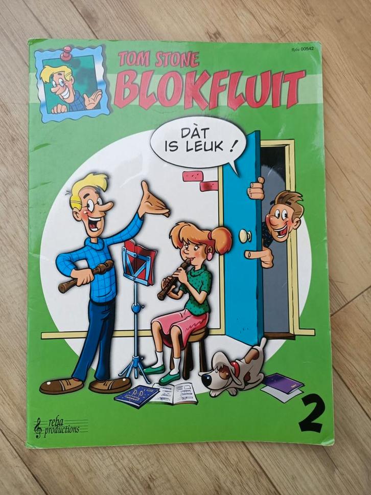 Tom Stone Blokfluit Boek Deel 2 - Leer Blokfluit Spelen, Muziek en Instrumenten, Bladmuziek, Gebruikt, Les of Cursus, Blokfluit
