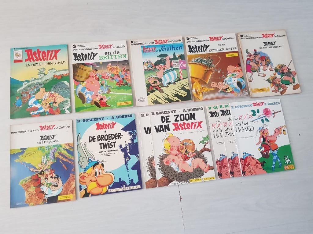 15 x Asterix, Meerdere stripboeken, Ophalen of Verzenden, Gelezen, René Goscinny