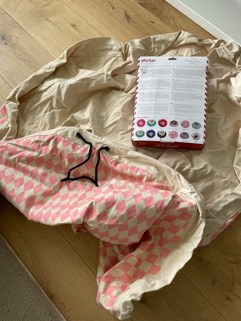 Play & Go Speelkleed/Opbergzak Roze Ruit - Nieuw!, Ophalen of Verzenden, Nieuw