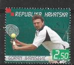 Hr 9 - 1991 - Kroatie/Tennis/Goran Ivanovice, Ophalen of Verzenden, Overige landen, Gestempeld