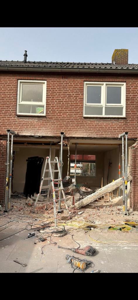 Betonboren, sleuven, airco gaten boren, sloopwerkzaamheden, Sloopwerk binnen