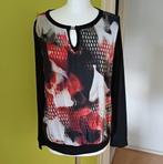Mooie zwart/rode top van Frank Walder maat 38, Maat 38/40 (M), Zwart, Ophalen of Verzenden, Zo goed als nieuw