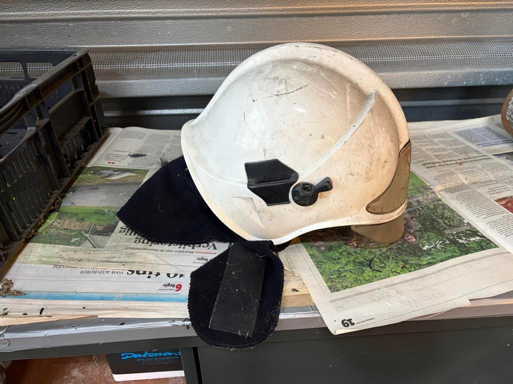 Brandweer helm, Ophalen of Verzenden, Gebruikt