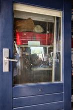 Openslaande deuren met dubbel glas, Gebruikt, Buitendeur, 200 tot 215 cm, Hout