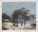 Olieverf replica B.C. Koekkoek: Winterlandschap, Verzenden