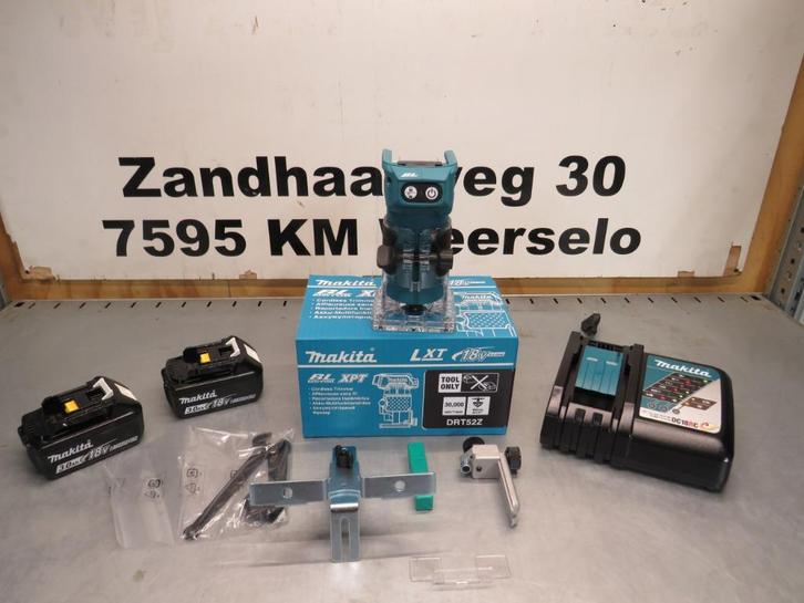 Makita DRT52 LXT 18V Li-ion Accu Kantenfrees accus en lader, Doe-het-zelf en Verbouw, Gereedschap | Handgereedschap, Nieuw, Ophalen of Verzenden