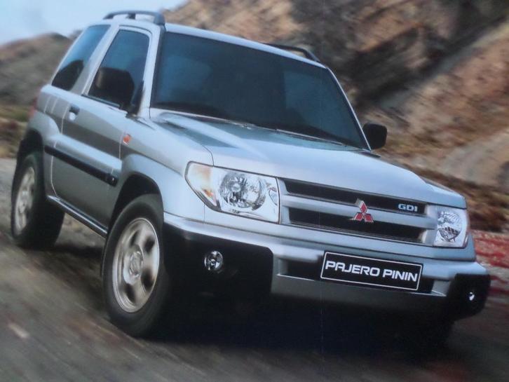 Mitsubishi Pajero Pinin Brochure, Boeken, Auto's | Folders en Tijdschriften, Zo goed als nieuw, Mitsubishi, Ophalen of Verzenden