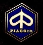 Piaggio speld- blauw goudkleur, Verzenden, Nieuw, Transport, Speldje of Pin
