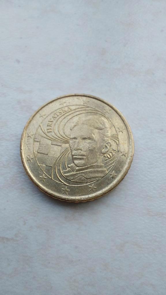 NikoaTesla 2023 €50 Eurocent  herdenkings munt in Nieuwstaat, Postzegels en Munten, Munten | Europa | Euromunten, Losse munt, 50 cent