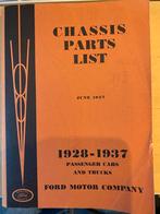 Ford Onderdelenboek 1928-1937, Ophalen of Verzenden