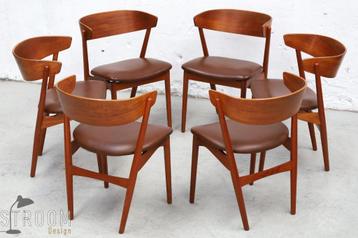 Sibast Plywood Eetkamerstoelen Vintage Deens Design Jaren beschikbaar voor biedingen