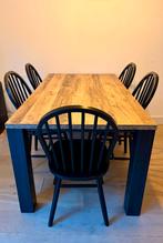 Leen Bakker Dining Table + 6 IKEA SKOGSTA Chairs, Huis en Inrichting, Tafels | Eettafels, Ophalen, Overige materialen, Gebruikt