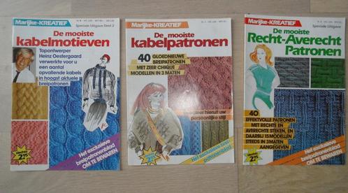 3 boekjes Kabelpatronen en rechts averechts zie foto's, Hobby en Vrije tijd, Breien en Haken, Nieuw, Breien, Patroon of Boek, Ophalen of Verzenden