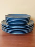 IKEA FÄRGKLAR borden glanzend donkerturkoois, Ophalen of Verzenden, Gebruikt, Effen, Bord(en)
