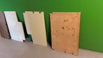 Gratis af te halen, 4 houten platen, Ophalen, Gebruikt, Minder dan 25 mm, Plank