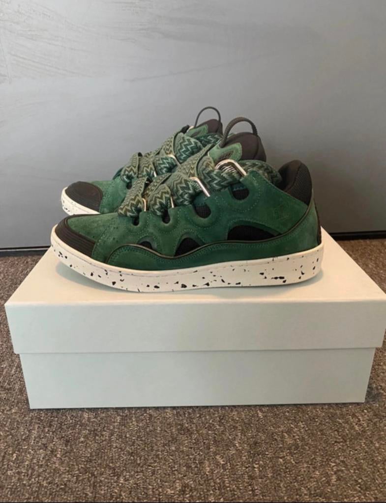 Lanvin Curb Sneakers – Bosgroen | Maat 42, Kleding | Heren, Schoenen, Zo goed als nieuw, Sneakers of Gympen, Overige kleuren, Ophalen of Verzenden