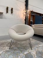 Nieuw Leolux Mimas fauteuil Mondo stof design stoel Bianco, Huis en Inrichting, Leolux, Nieuw, 75 tot 100 cm, Ophalen of Verzenden