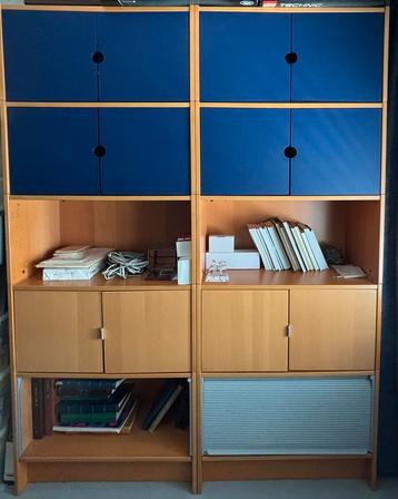 IKEA Effektiv kleur beuken met Blauwe Deurtjes beschikbaar voor biedingen