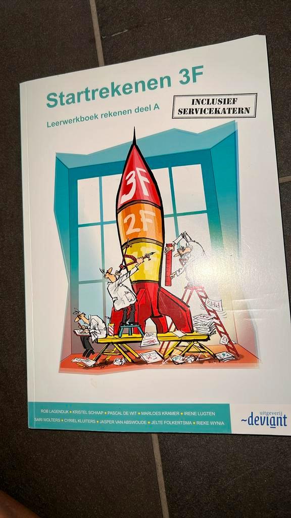 Jasper van Abswoude - 3F startrekenen, Boeken, Schoolboeken, Zo goed als nieuw, Nederlands, Overige niveaus, Ophalen of Verzenden