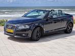Leuke Audi A3 2.0 TFSI Cabriolet 2008 AUT, NAP, Nwe APK, Auto's, Zwart, 4 cilinders, 4 stoelen, Leder en Stof