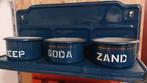 Vintage Emaille Zand Zeep Soda Rekje Compleet, Antiek en Kunst, Antiek | Emaille, Ophalen