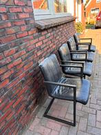 4 eetkamer stoelen, Huis en Inrichting, Stoelen, Ophalen, Gebruikt, Zwart, Vier