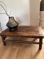 Mooi stevig oud tafeltje uit India, Huis en Inrichting, Tafels | Salontafels, Minder dan 50 cm, 50 tot 100 cm, Ophalen of Verzenden