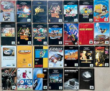 N64 boekjes handleidingen manuals €1 - €10 per stuk beschikbaar voor biedingen