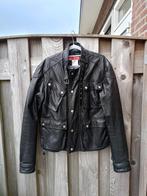 Leather vintage jacket biker Versace Jeans Couture M 90s, Gedragen, Maat 38/40 (M), Ophalen of Verzenden, Zwart