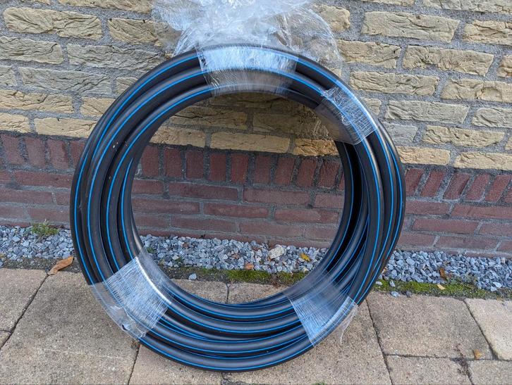 20m Tyleenslang 32mm + koppelingen, Doe-het-zelf en Verbouw, Buizen en Afvoer, Nieuw, Overige typen, Overige materialen, Minder dan 2 meter