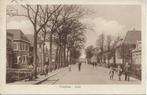 Drachten (Frl.) Zuid, veel Volk, Tramrails, gelopen 1929, Verzamelen, Ansichtkaarten | Nederland, Verzenden, 1920 tot 1940, Gelopen