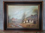 SCHILDERIJ GROOT MET LIJST, BREEDTE 100CM, HOOGTE 80 CM, Ophalen