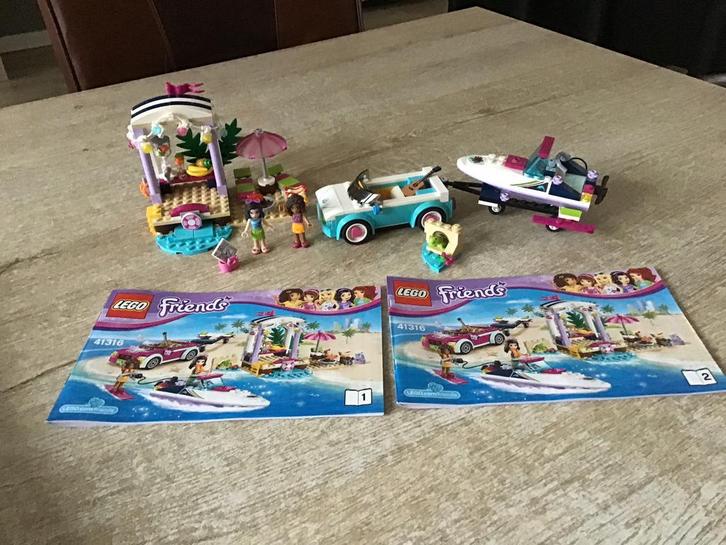 Lego friends Andrea’s speedboottransport 41316 + DOOS, Kinderen en Baby's, Speelgoed | Duplo en Lego, Zo goed als nieuw, Ophalen of Verzenden