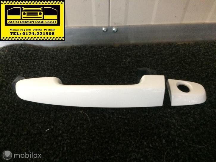 Aygo C1 108 ('14-'17)Handgreep Deur Voordeur Links Wit, Auto-onderdelen, Klein materiaal, Toyota, Gebruikt, Ophalen of Verzenden
